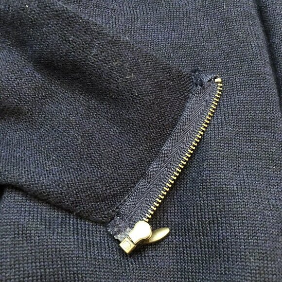 Gianni Bini GB Wool Cardigan Lagenlook Sweater Women Sz XS Zip Drape Reversible - Picture 8 of 12